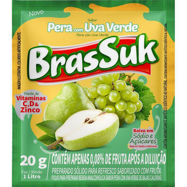 REFRESCO EM PO BRASSUK PERA C/UVA VERDE