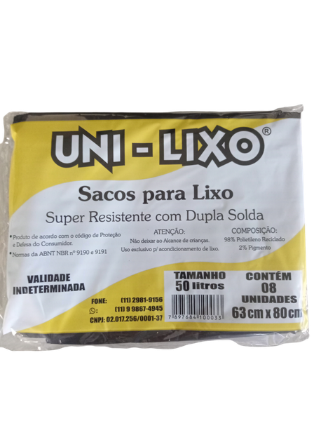 SACOS P/LIXO UNI-LIXO