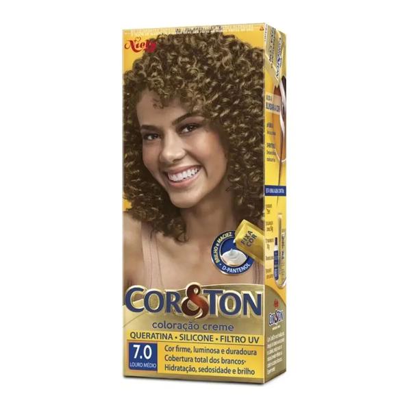 TINTURA COR E TON 7.0 LOURO MEDIO