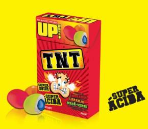 BALAS MASTIGÁVEIS TNT UP MORANGO-LARANJA-MAÇAVERDE