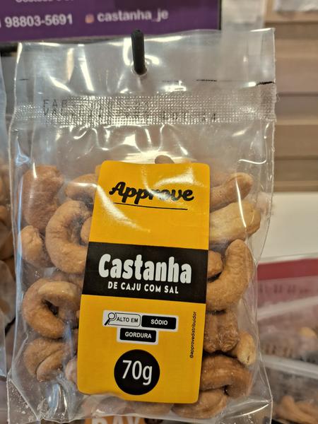 CASTANHA DE CAJU COM SAL 70G