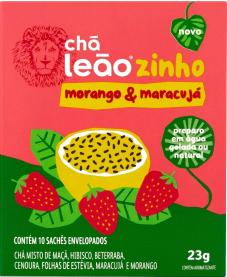 CHA LEAOZINHO MORANGO E MARACUJA