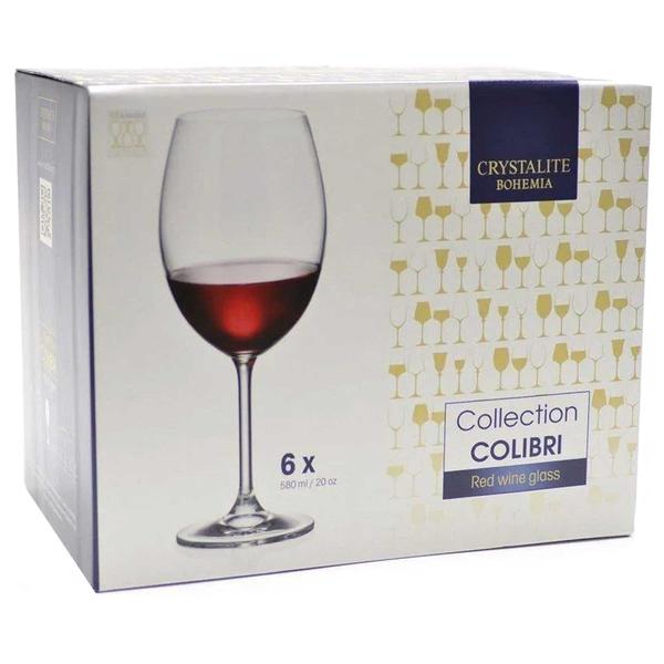 CJ TACA VINHO CRISTAL COLIBRI BOHEMIA 580ML