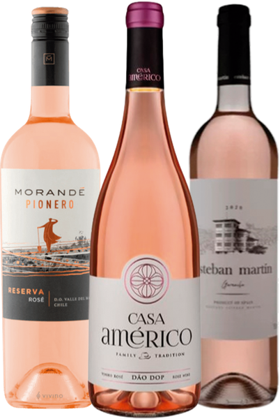 COMBO VINHO ROSE ( CASA AMERICO, PIONEIRO E ESTABAM MARTIN)