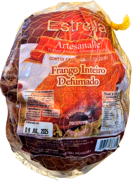 FRANGO INTEIRO DEFUMADO ESTRELA kg