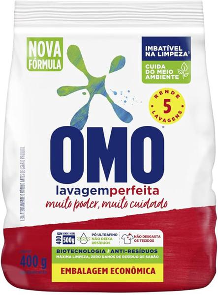 SABAO EM PO OMO LAVAGEM PERFEITA  400G EMB ECONOMICA
