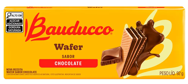 BISCOITO WAFER BAUDUCCO 92G CHOCOLATE