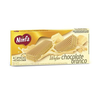 BISCOITO WAFER NINFA 84G CHOC BRANCO