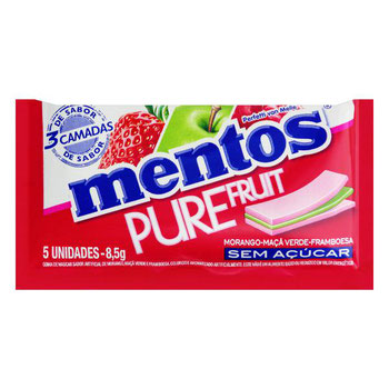 CHICLETE MENTOS 10G PURE FRUIT