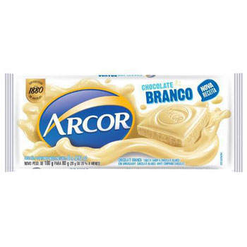CHOCOLATE ARCOR TAB 80G BRANCO