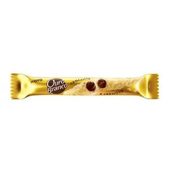 CHOCOLATE STICK OURO BRANCO 25G RECHEADO