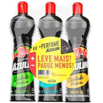 KIT AZULIM MULTIUSO 3 UN MAIS PERF 500ML