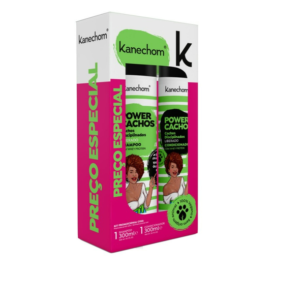 KIT SHAMP COND KANECHOM 600ML POWER CACHOS