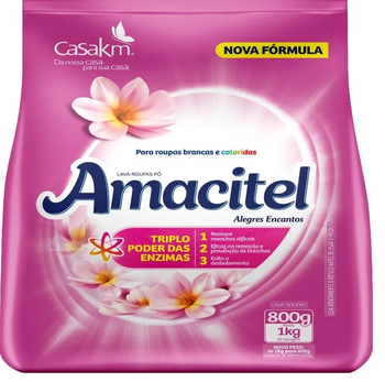 LAVA ROU AMACITEL 800G ALEGRES ENCANTO