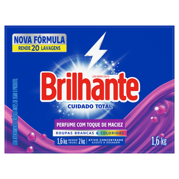 LAVA ROU PO BRILHANTE CX 1.6KG CUIDADO TOTAL