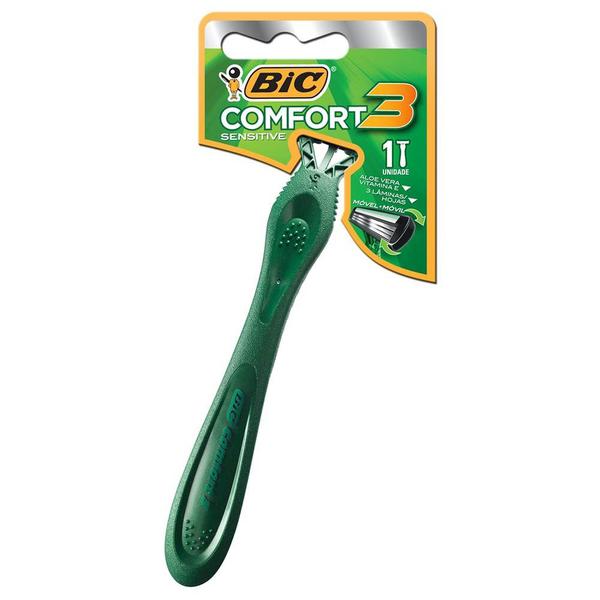 APARELHO BARB BIC COMFORT 3 SENSITIVE VERDE