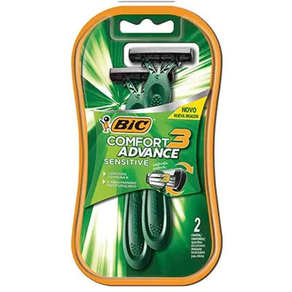 APARELHO BARB BIC COMFORT ADVANC SENSITIVE 3 VERDE C2