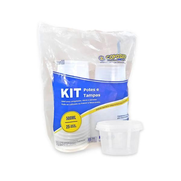 KIT POTE E TAMPA PP COPOZAN 500ML