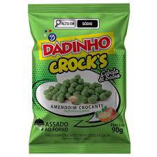AMENDOIM DADINHO CROCKS CEBOLA E SALSA 90g