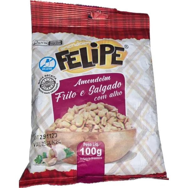 AMENDOIM FRITO E SALGADO COM ALHO FELIPE 100G