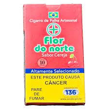 CIG.PALHA FLOR.DO.NORTE C/10 CEREJA