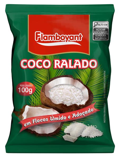 COCO RALADO EM FLOCOS UMIDO FLAMBOYANT 100G