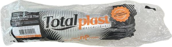 COPO TOTAL PLAST 770ML C/25UN