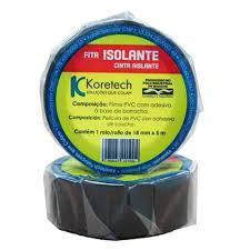 FITA ISOLANTE KORETECH 18MMX5M PRETA