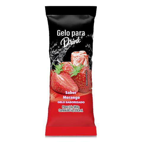 GELO DE SABOR MORANGO 200ML