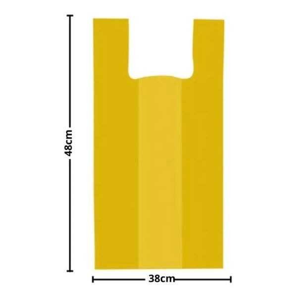SACOLA AMARELA 380X480X0,040