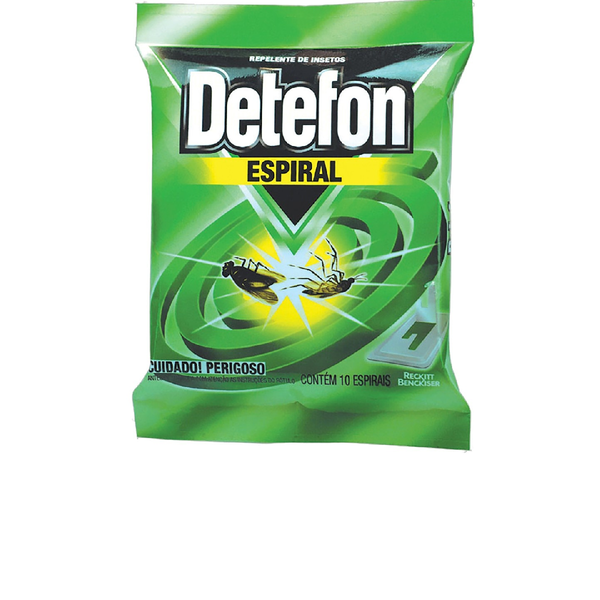 REPELENTE ESPIRAL DETEFON PCT C/10UN