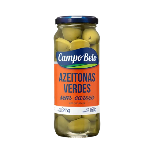 AZEITONA CAMPO BELO 160GR VERDE S/ CAROCO VDO