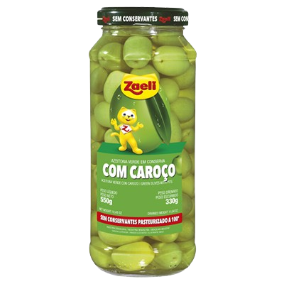 AZEITONA ZAELI 330GR MADURA C/ CAROCO VIDRO