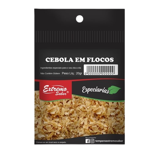 CEBOLA EM FLOCOS EXTREMO SABOR 20GR