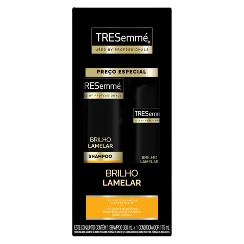 KIT TRESEMME SHAMP 350ML + COND 175ML BRILHO LAMELAR