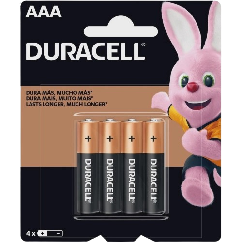 PILHA DURACELL AAA 4UN ALCALINA SM REF 461786