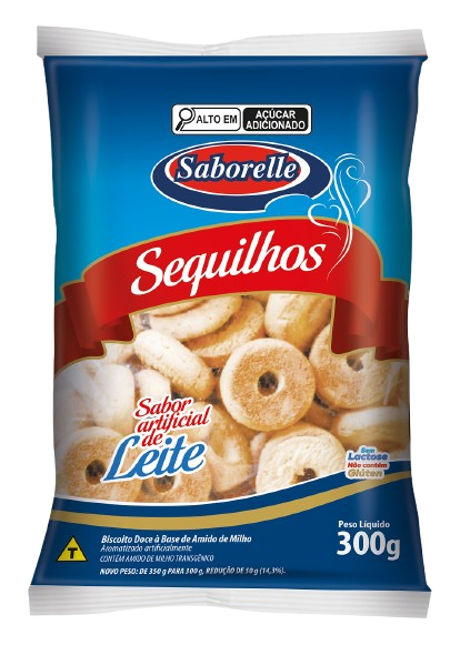 SEQUILHO SABORELLE 300GR LEITE