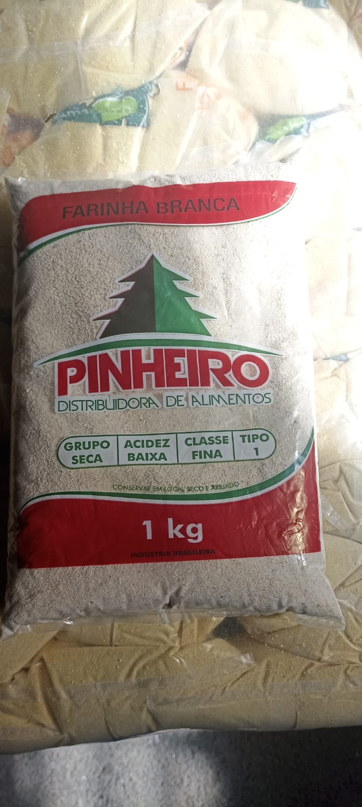 FARINHA DE MANDIOCA PINHEIRO 1KG BRANCA