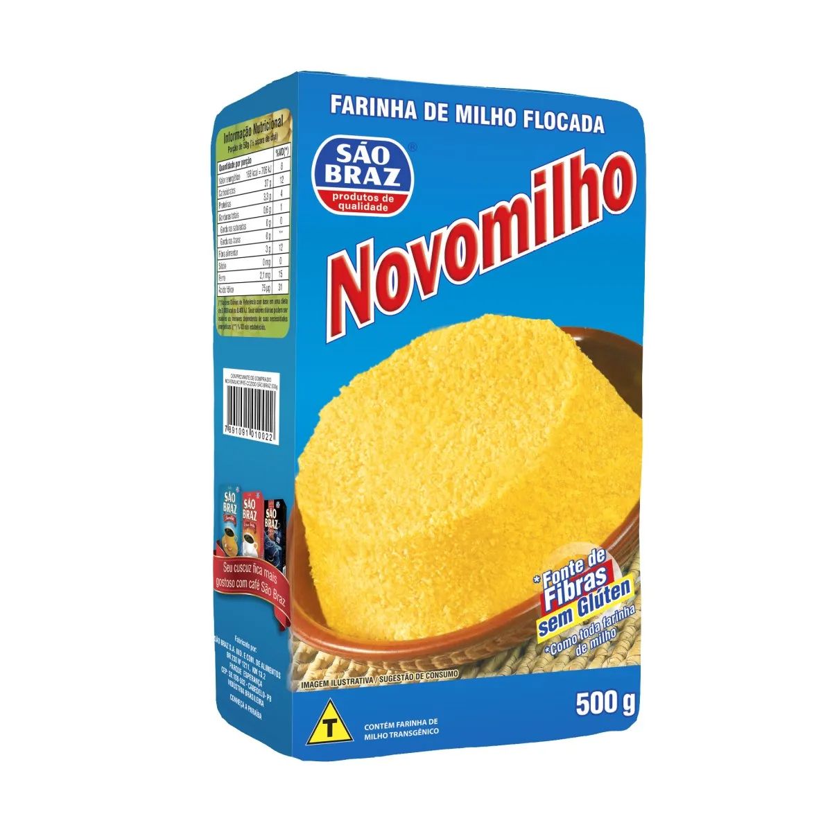 FARINHA DE MILHO 500G NOVOMILHO