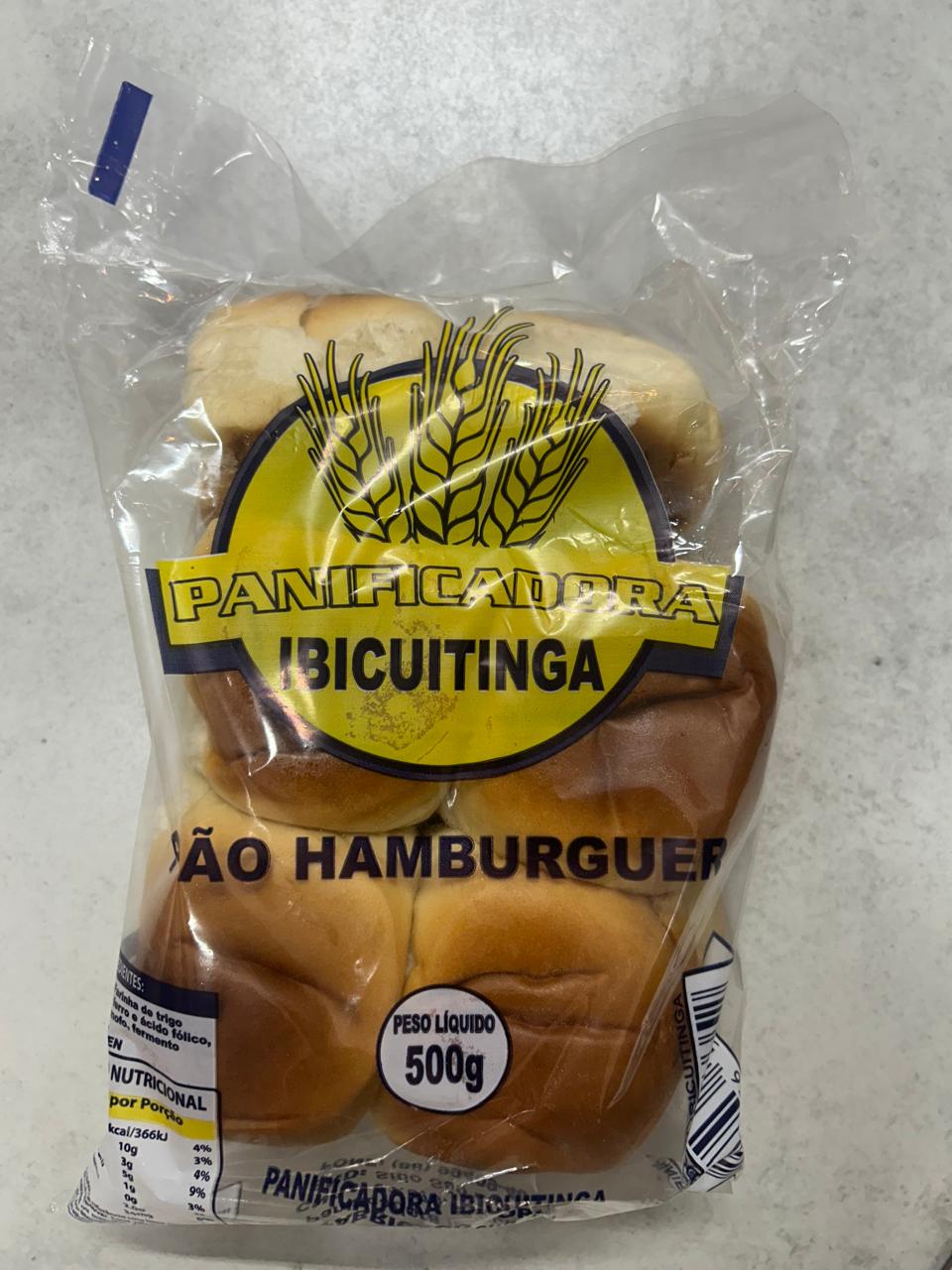 PAO HAMBURGUER GERGELIM IBICUITINGA 500G