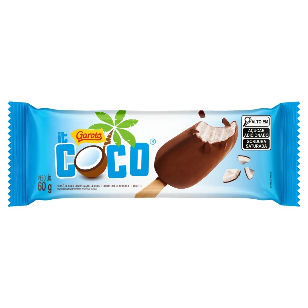 PICOLE GAROTO 60G  IT COCO UN