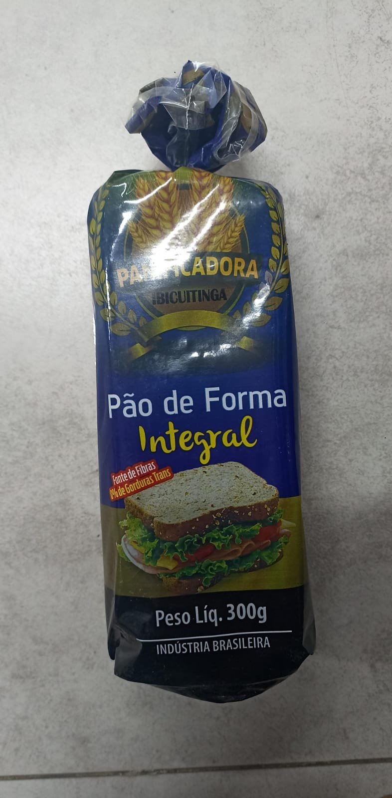 PAO DE FORMA INTERGRAL 300G IBICUITINGA