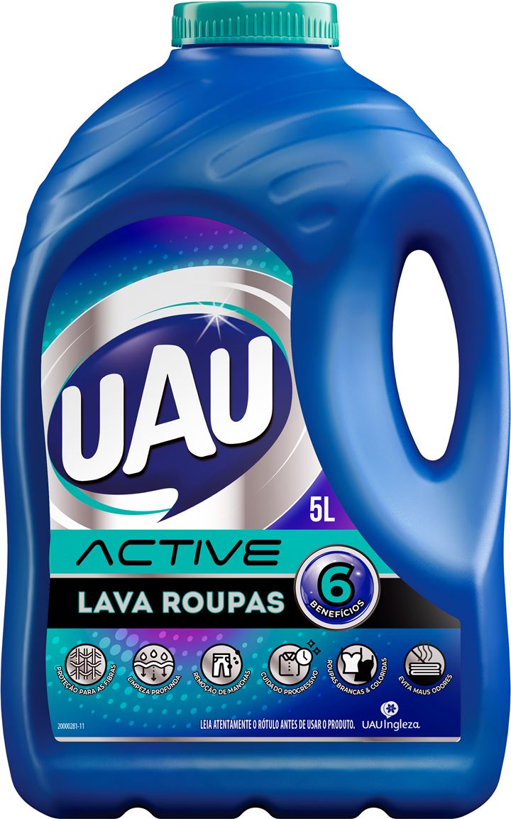 LAVA ROUPAS LIQ UAU 5LT ACTIVE AZUL
