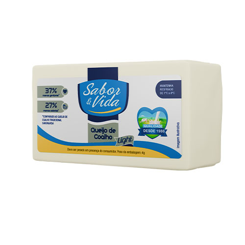 QUEIJO COALHO LIGHT SABOR E VIDA KG