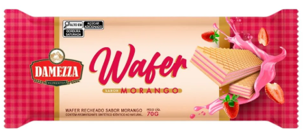 BISCOITO WAFER RECHEADO DAMEZZA 70G MORA
