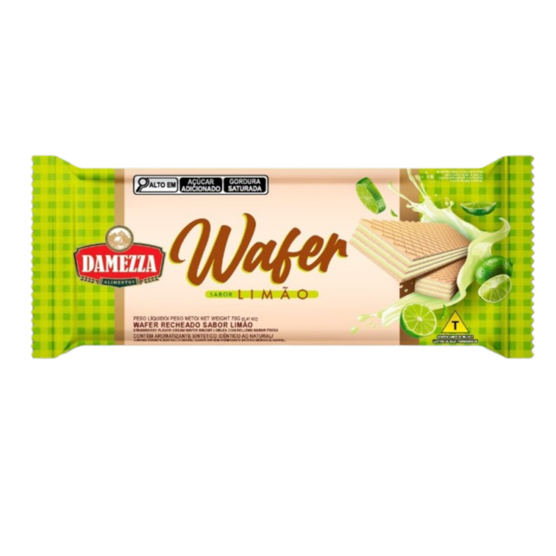 BISCOITO WAFER RECHEADO DAMEZZA 70G LIMA