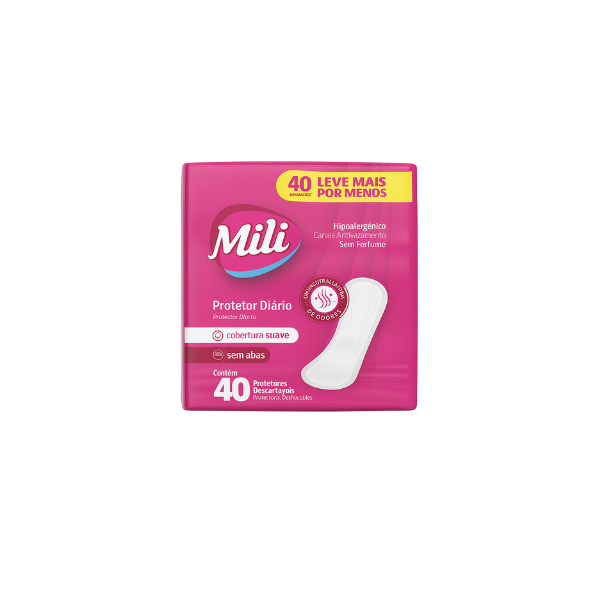 Absorvente Mili Suave Protetor Diário C/ 40