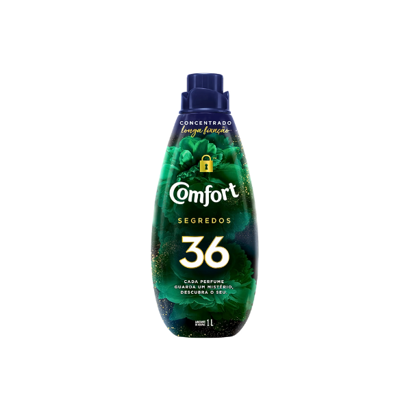 Amaciante Liquido Roupa Concentrado Comfort 36 Segredos