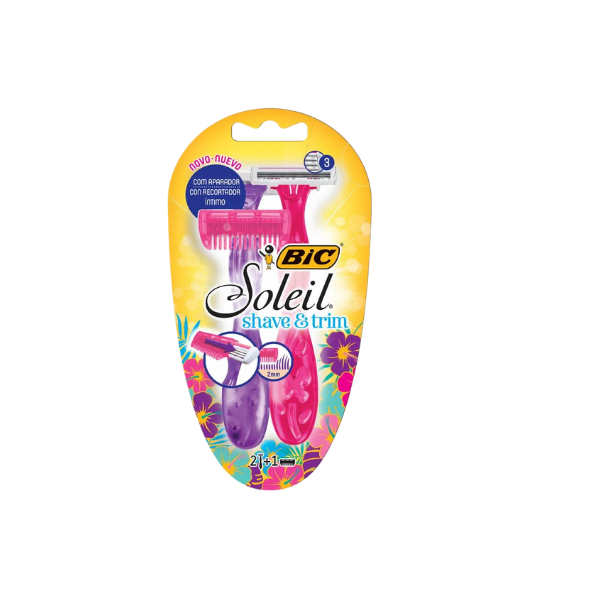Apar Barbear Desc Bic Soleil C/ 2