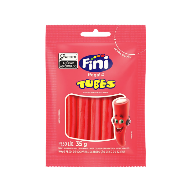 Bala Gelatina Fini Tubes 35g